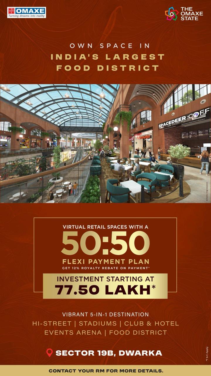 Omaxe Food District in Sector 19B, Dwarka, New Delhi